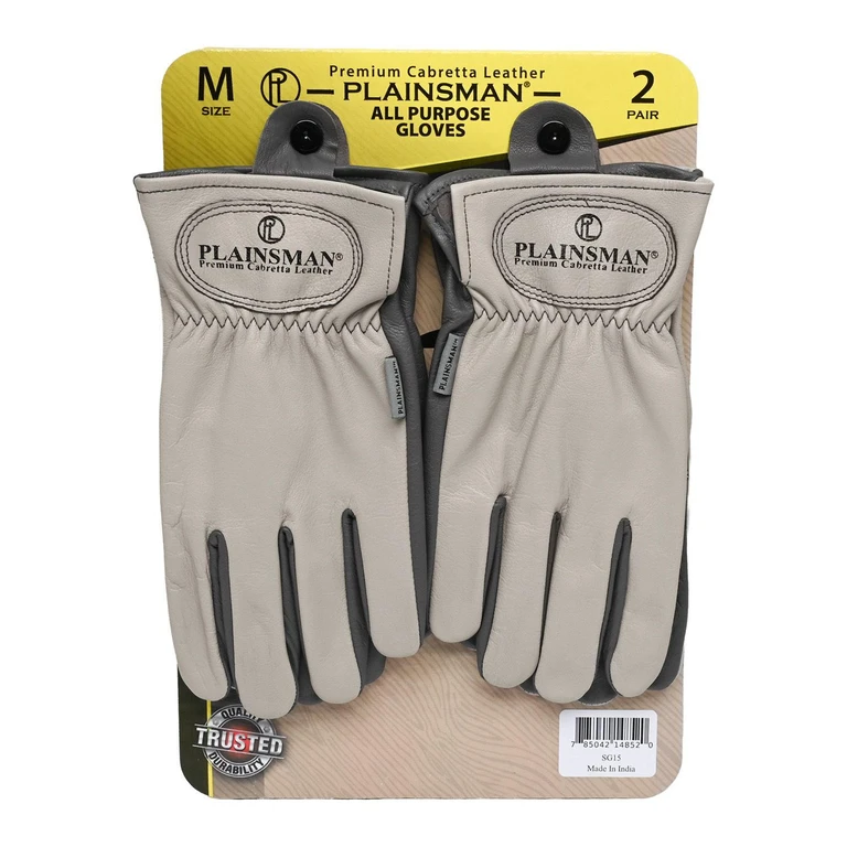 Storm Premium Cabretta Leather Gloves - 2 Pack:- Medium