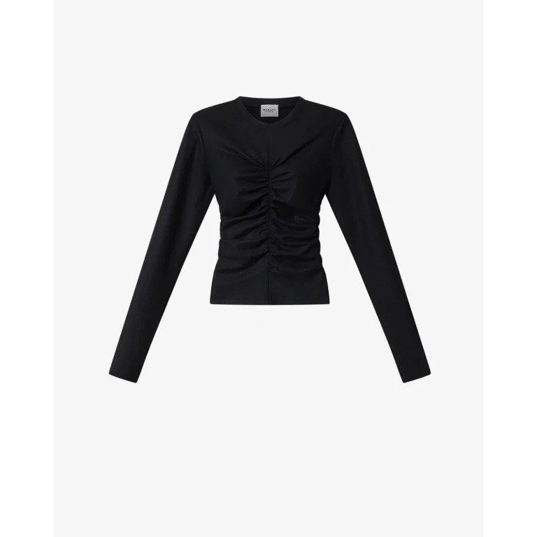 Top franzido de jersey