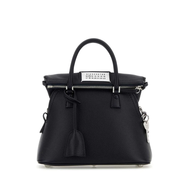 Navy Blue Leather Mini 5Ac Handbag