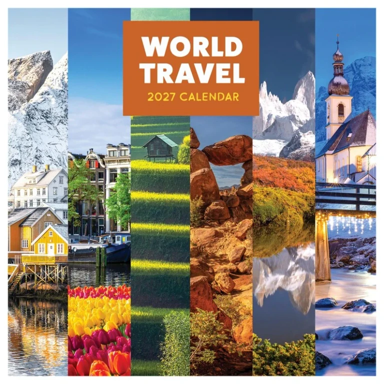 2027 World Travel Wall Calendar
