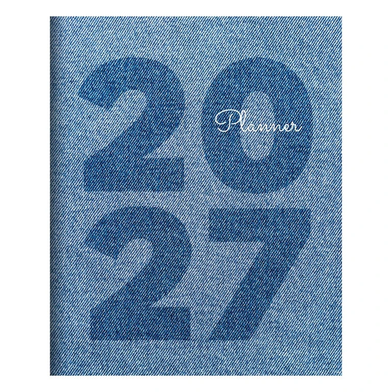 2027 Denim Medium Monthly Planner