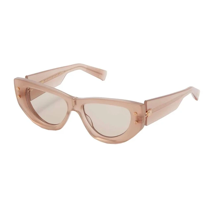 B - MUSE Light Brown Cat Eye Ladies Sunglasses BPS-151C NDE-GLD 55