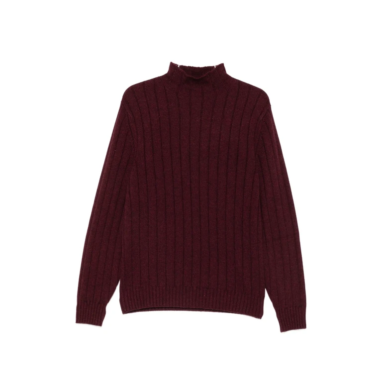 Ribbed-knit High-neck Sweater