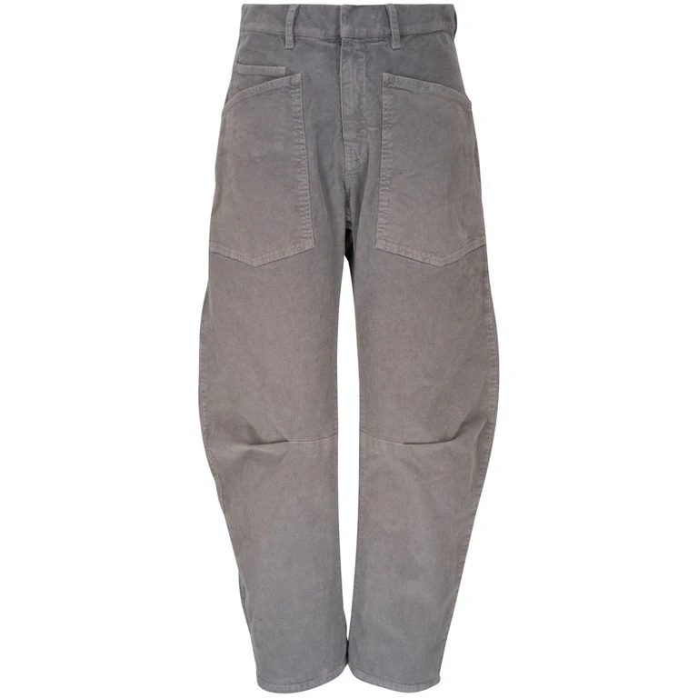 Pantalon en velours côtelé taille haute Nili Lotan
