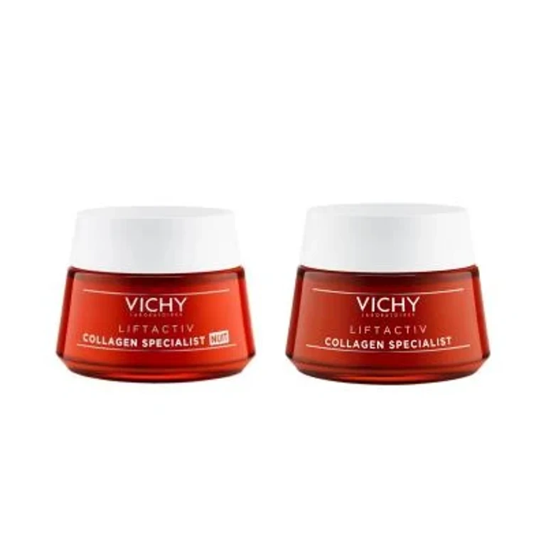 Liftactiv Collagen Specialist: Anti-Aging Skincare Set - Reduce Wrinkles, Boost Collagen, & Firm Skin - Day & Night Cream with Peptides & Vitamin C