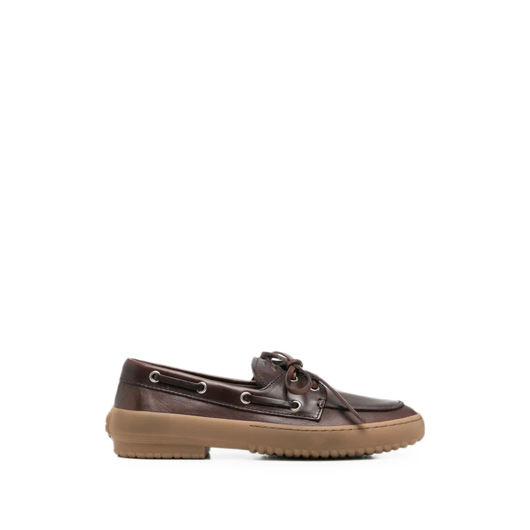 Lace-up Leather Loafers