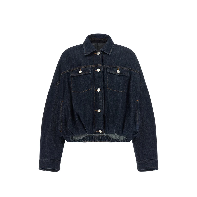 Vesto Balloon-hem Denim Jacket