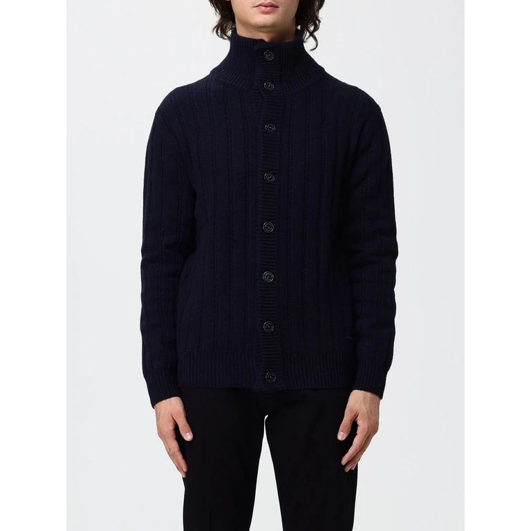 Button-Up Ribbed Wool Cardigan (203JK0100176)
