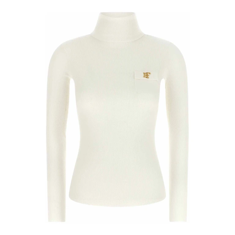 Rollkragenpullover - Weiß