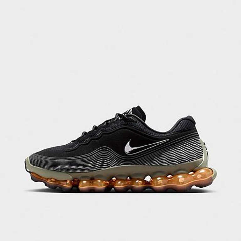 Men's Air Liquid Max Casual Shoes in Black/Light Army/Pure Platinum Size: 7.5