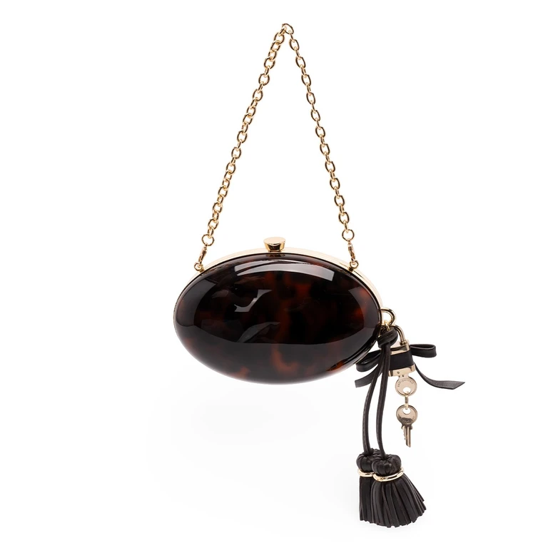 Resin Oval Clutch