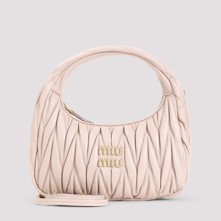 Powder Pink Nappa Leather Handbag