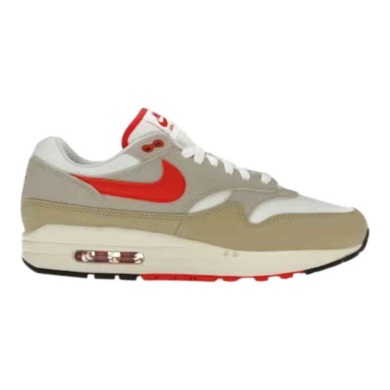 Air Max 1 "Since '72" Men's Sneakers - White & University Red Low-Top