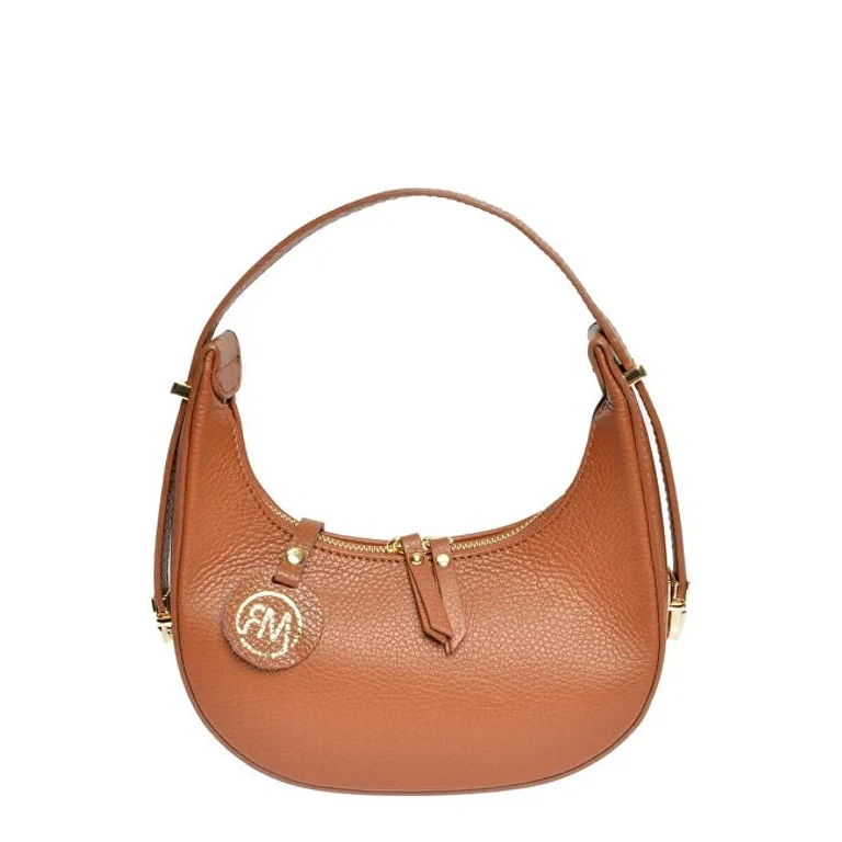 borsa in pelle da donna Banana Bag RM1918 Cognac