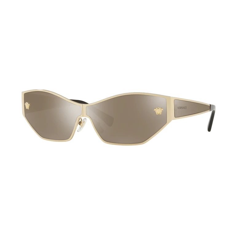 Light Brown Mirror Gold Cat Eye Ladies Sunglasses VE2205 12525A 67