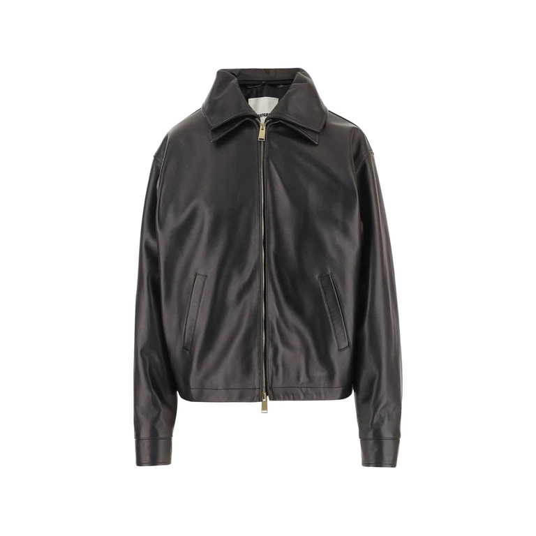 Zip-up Leather Jacket