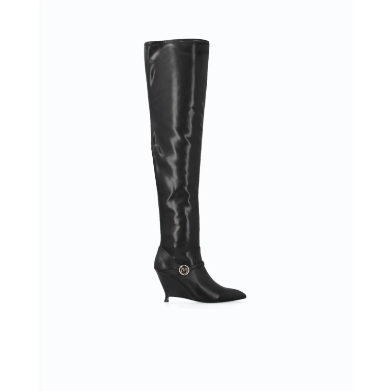 Bottes en cuir nappa à tige extra-haute - 35