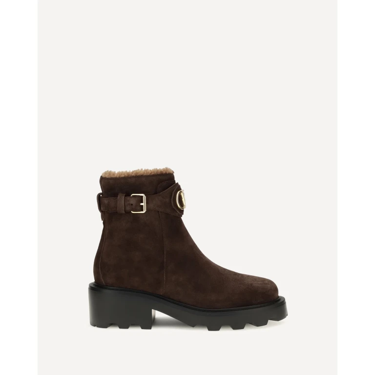 VLogo Signature leather ankle Boots Female 41