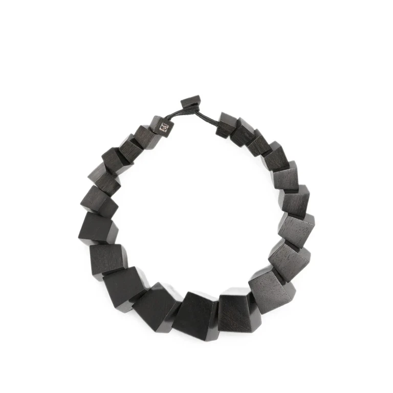 Necklace Wooden Cubes "Aether"