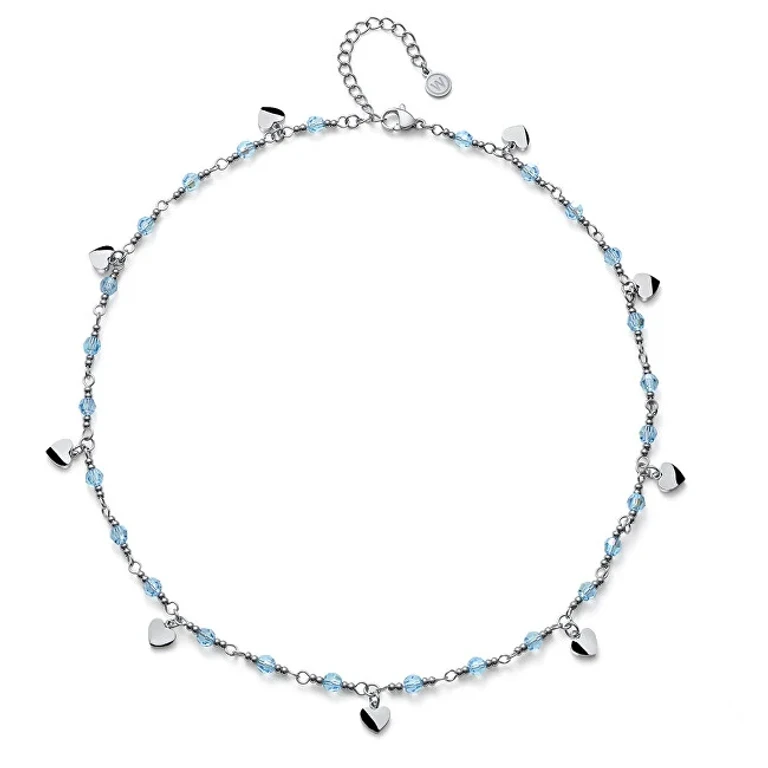 Charming steel Collana with beads Freak 12262 BLU