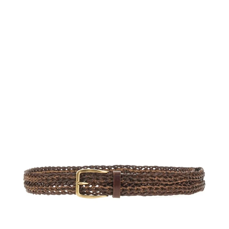 Braided leather belt Man 95