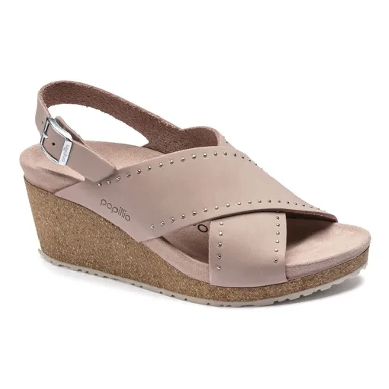 Samira Leather Crystal Rose Rivets