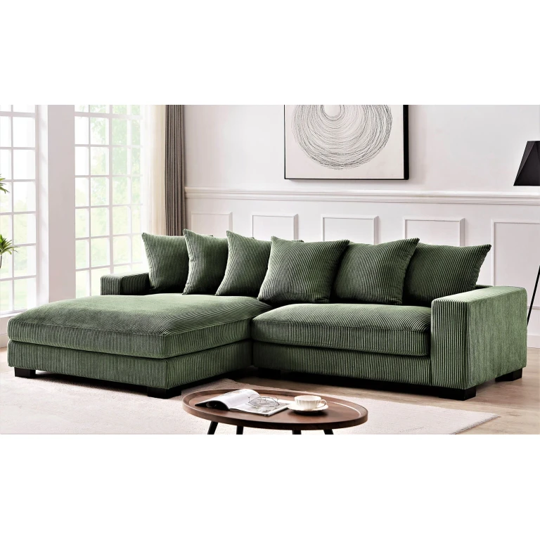 Luxe - Oversized 2 Piece Sectional Couches for Living Room, L Shaped Sofa With Chaise