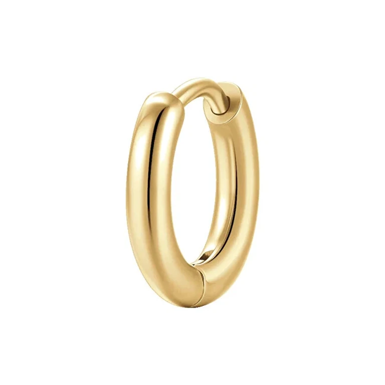 Minimalist single Orecchino made of gold-plated steel OK1579 - Diameter: 1.3cm