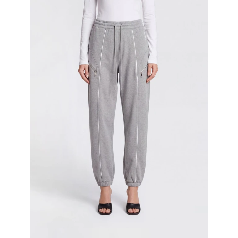 Pantalon de jogging gris en jersey