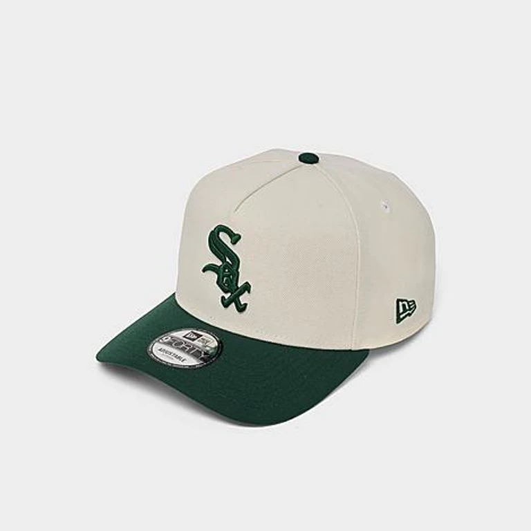 Boné New Era Chicago White Sox MLB verde-escuro 9FORTY A-Frame Snapback