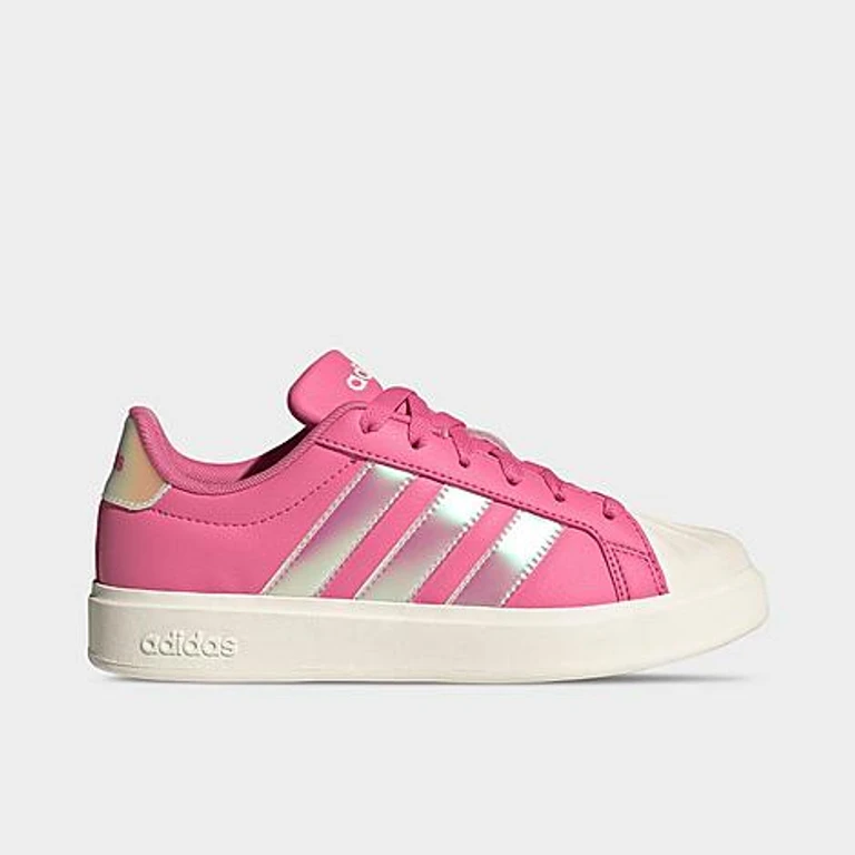 adidas Girls' Big Kids Streettalk Casual Shoes in Pink Fusion/Cloud White/Wonder Quartz Size: 3.5