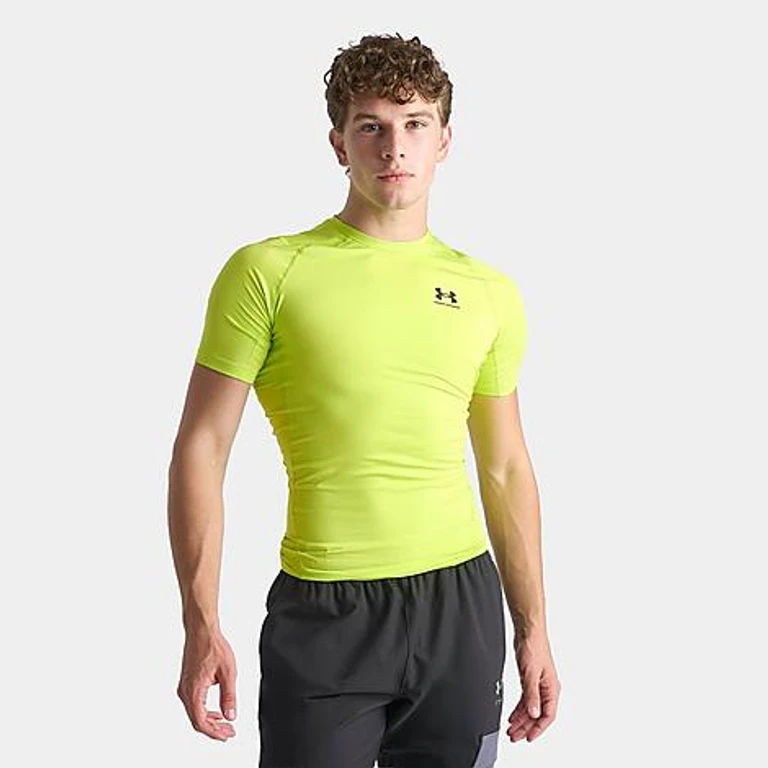 HeatGear Trainingstop in Green Citrine/Black