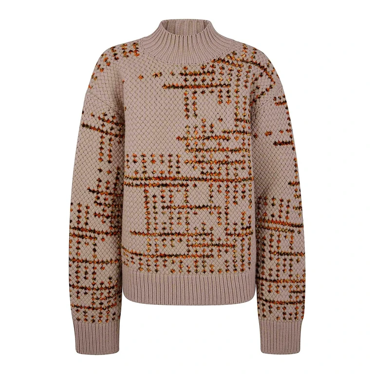 Pull Col Rond - Couleur Chair (25202122227291E15)