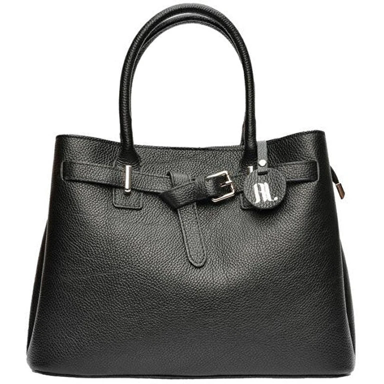 Women's leather handbag AL117 Nero