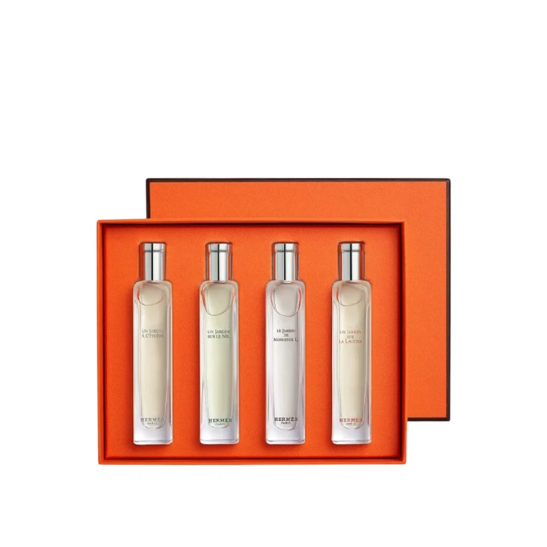 Set Hermes: Un Jardin A Cythere, Eau De Toilette, unisex, 15 ml + Un Jardin Sur Le Nile, Eau De Toilette, unisex, 15 ml + Le Jardin de Monsieur Li, Ea