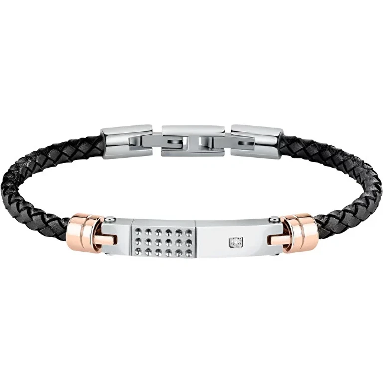 Stylish men´s leather Bracciale Moody SQH56
