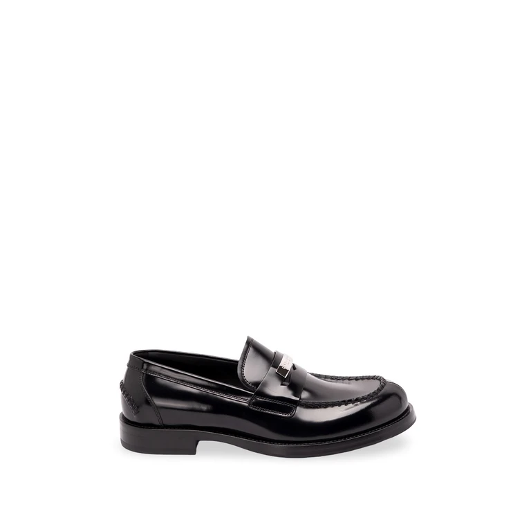 Brushed Leather Loafers