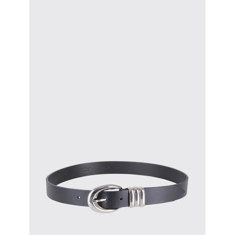 Emily Smooth Leather Belt with Pin Buckle (FTI25CT03SILVER)