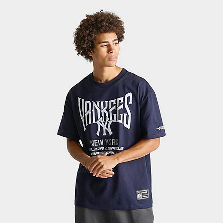 Pro Standard Men's New York Yankees MLB City Tour 2.0 T-Shirt in Midnight Navy Size: Medium