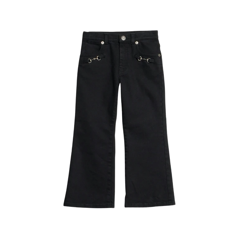 Horsebit-detail Flared Jeans