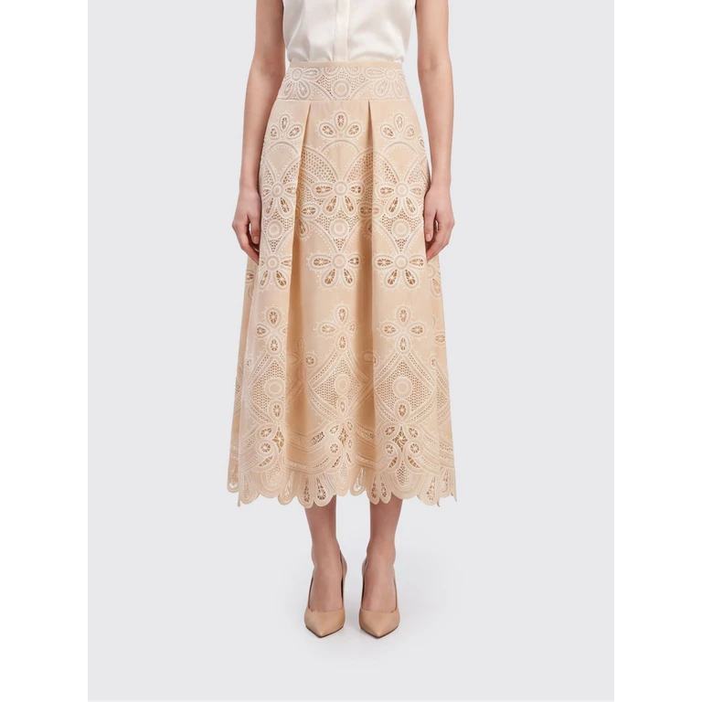 Skirt Woman color White (SK360NP26COE16CREAM)