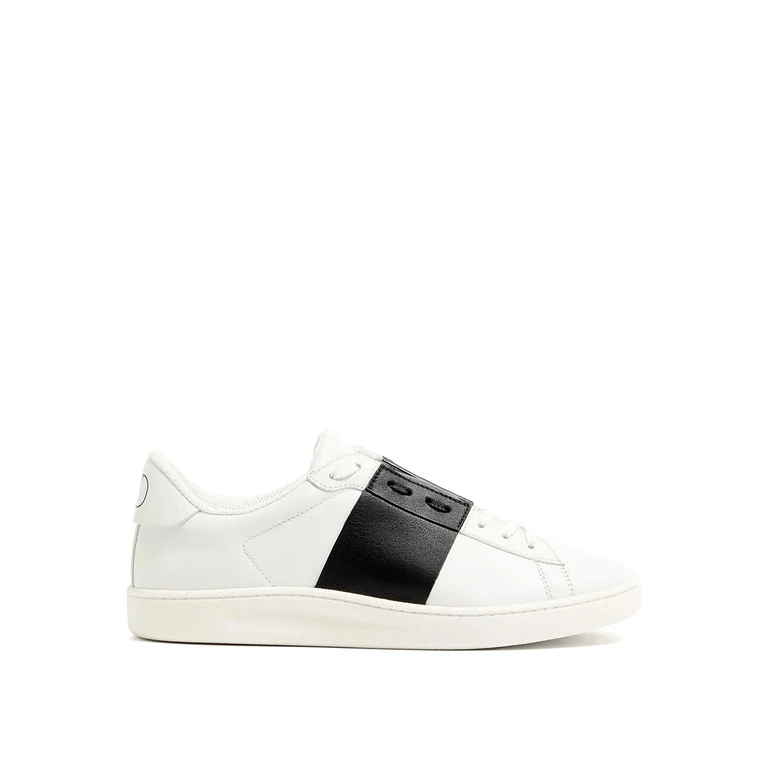 Sneakers Open Royco en veau lisse avec signature VLogo