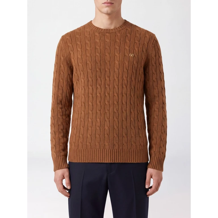 VLogo Signature Pure Cashmere Crewneck Jumper (KC38ZBLJN70)