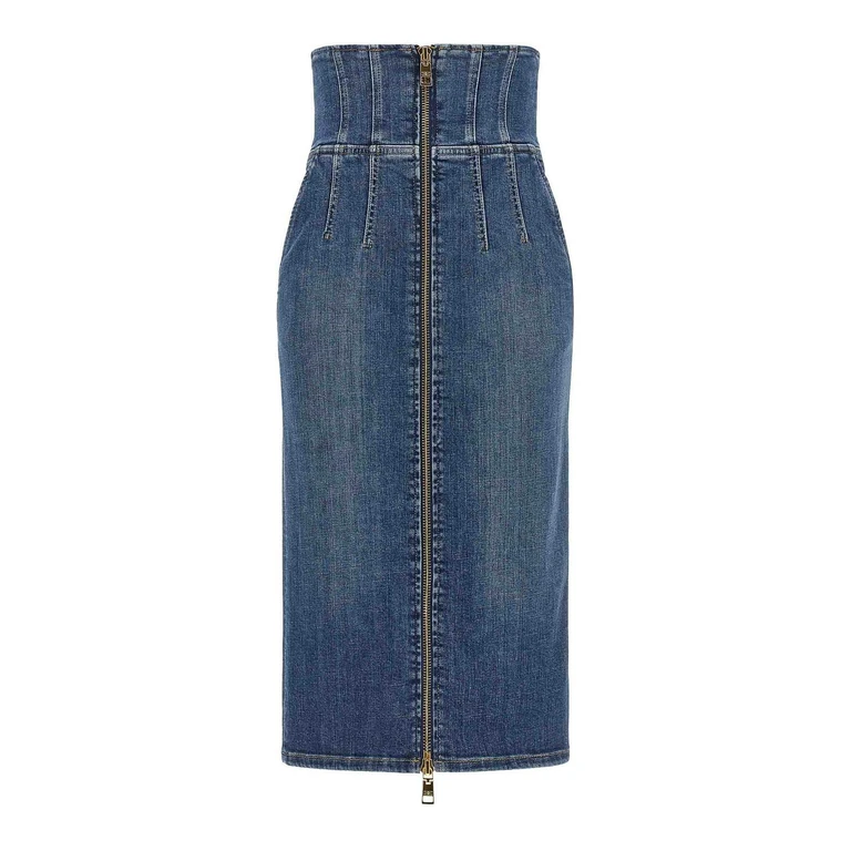 Falda midi Elisabetta Franchi - Azul
