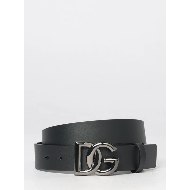 Smooth Calfskin Leather Belt with DG Monogram Buckle (BC4644AX6228V363)