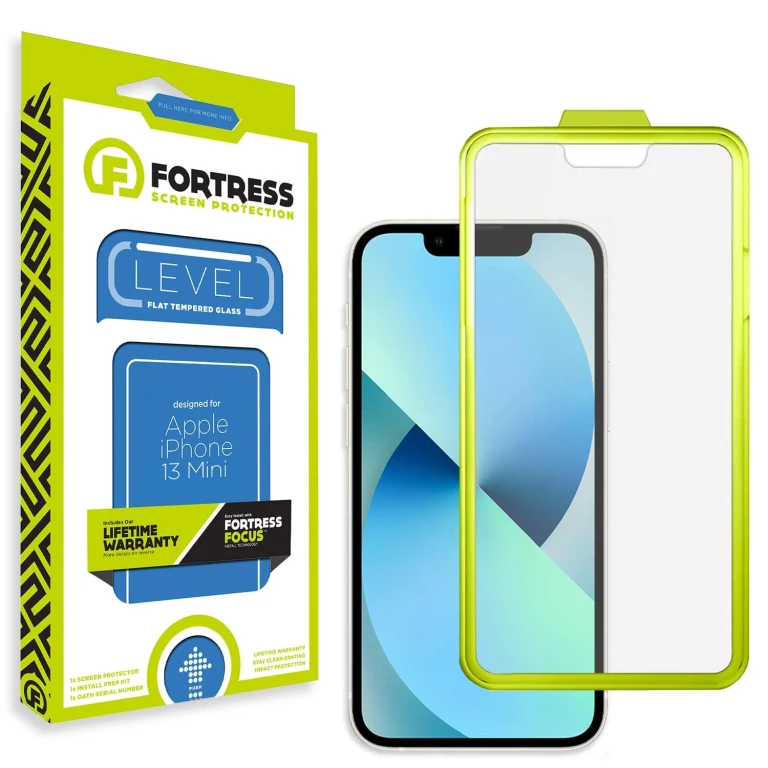 Compatible with Iphone 13 Mini Screen Protector with Easy Installation Tool [9h Tempered Glass] Anti-Scratch, Drop Protection [Lifetime Replacements] Anti-Fingerprint