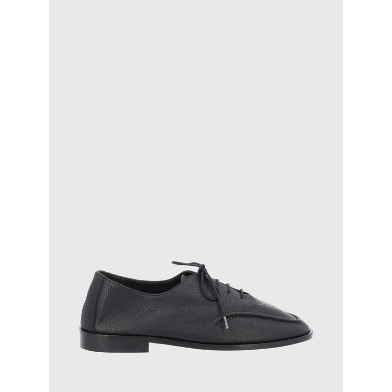 Juliol Moc-Toe Derby Shoes in Pebbled Leather (JULLUWFS26BLACK)