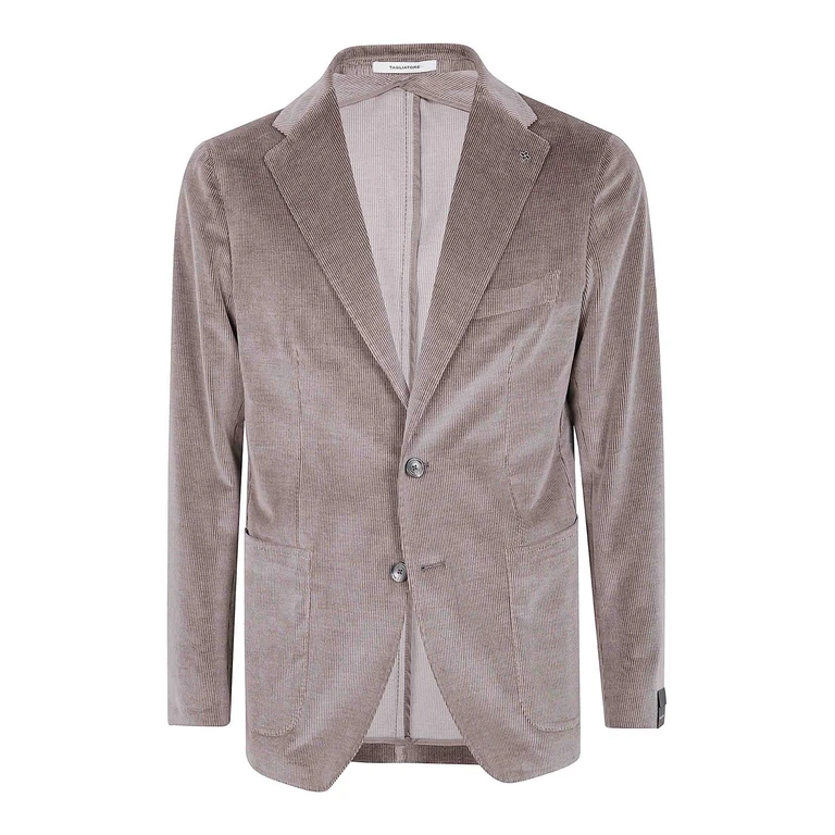 Blazer en laine à simple boutonnage Tagliatore avec revers classiques et poches plaquées