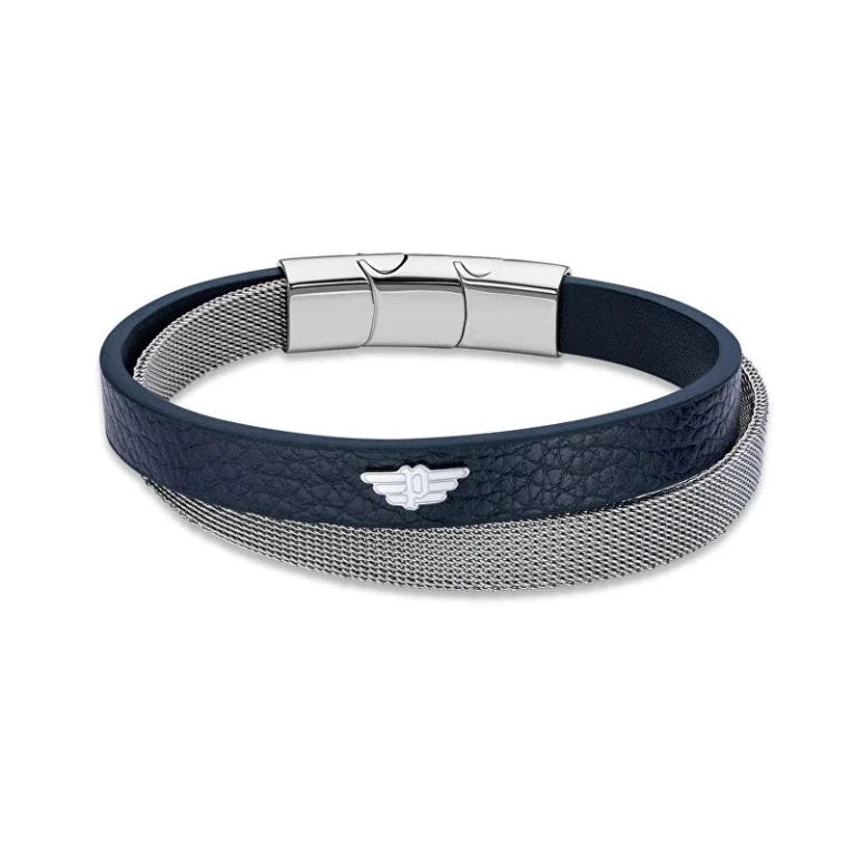 Men´s leather Bracciale Hardware PEAGB2119611 - Length: 21 cm
