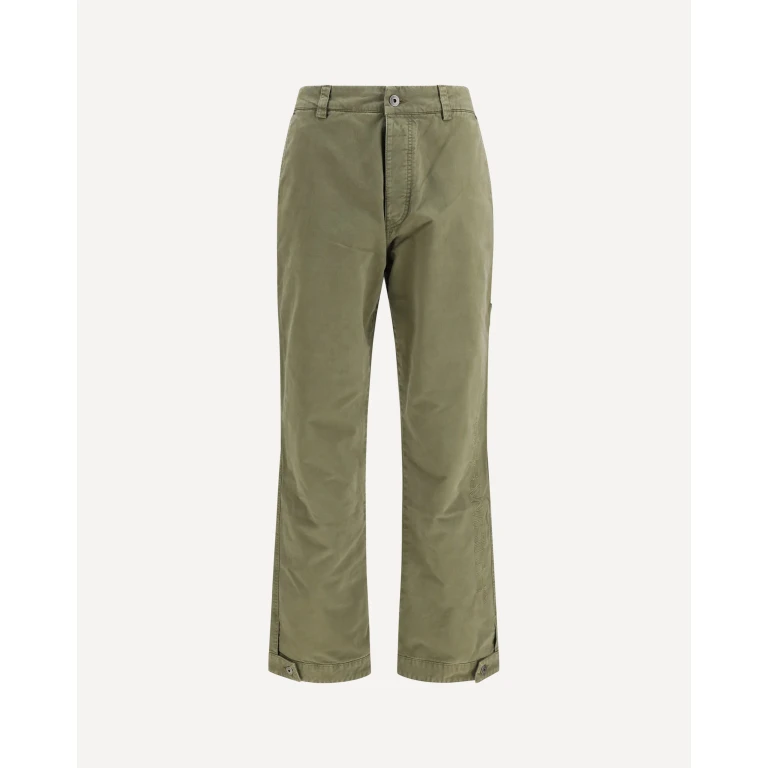 OFF-WHITE Racing Staff cotton gabardine Pants Male 48